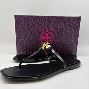 Tory Burch Roxanne Jelly-TPU Black Sandals Brand New